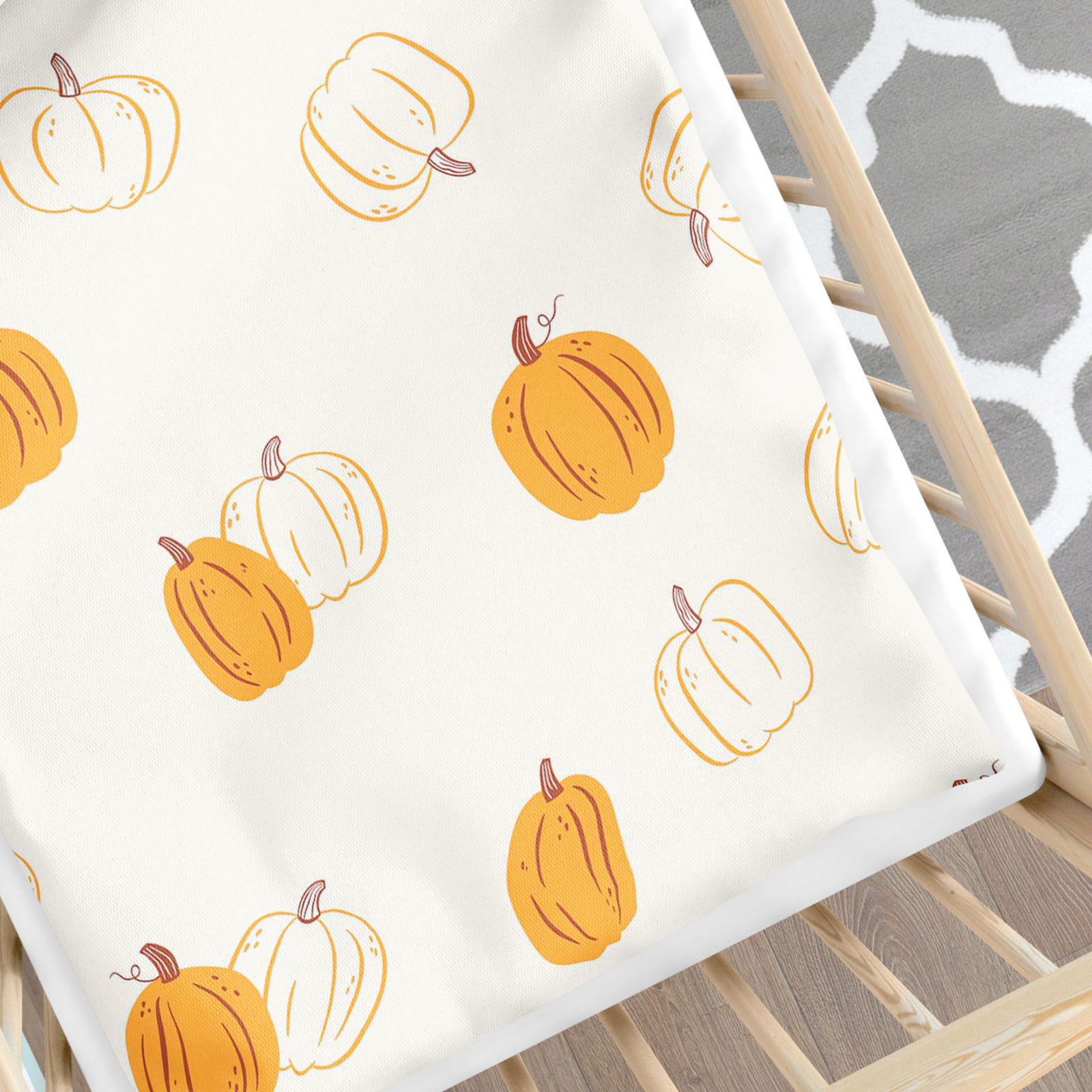 Bettwäsche für Babybetten aus Baumwolle - Herbstkürbis
