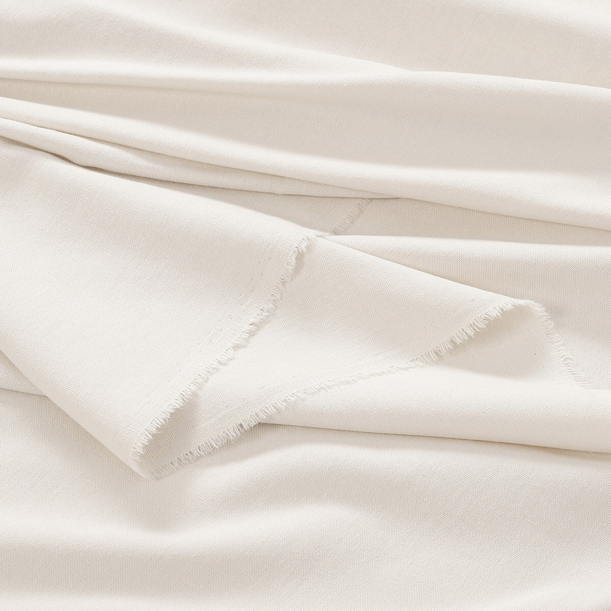 Natürlicher Leinenmischstoff - elfenbein