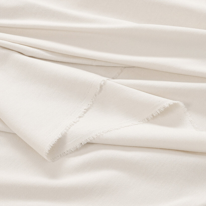 Natürlicher Leinenmischstoff - elfenbein