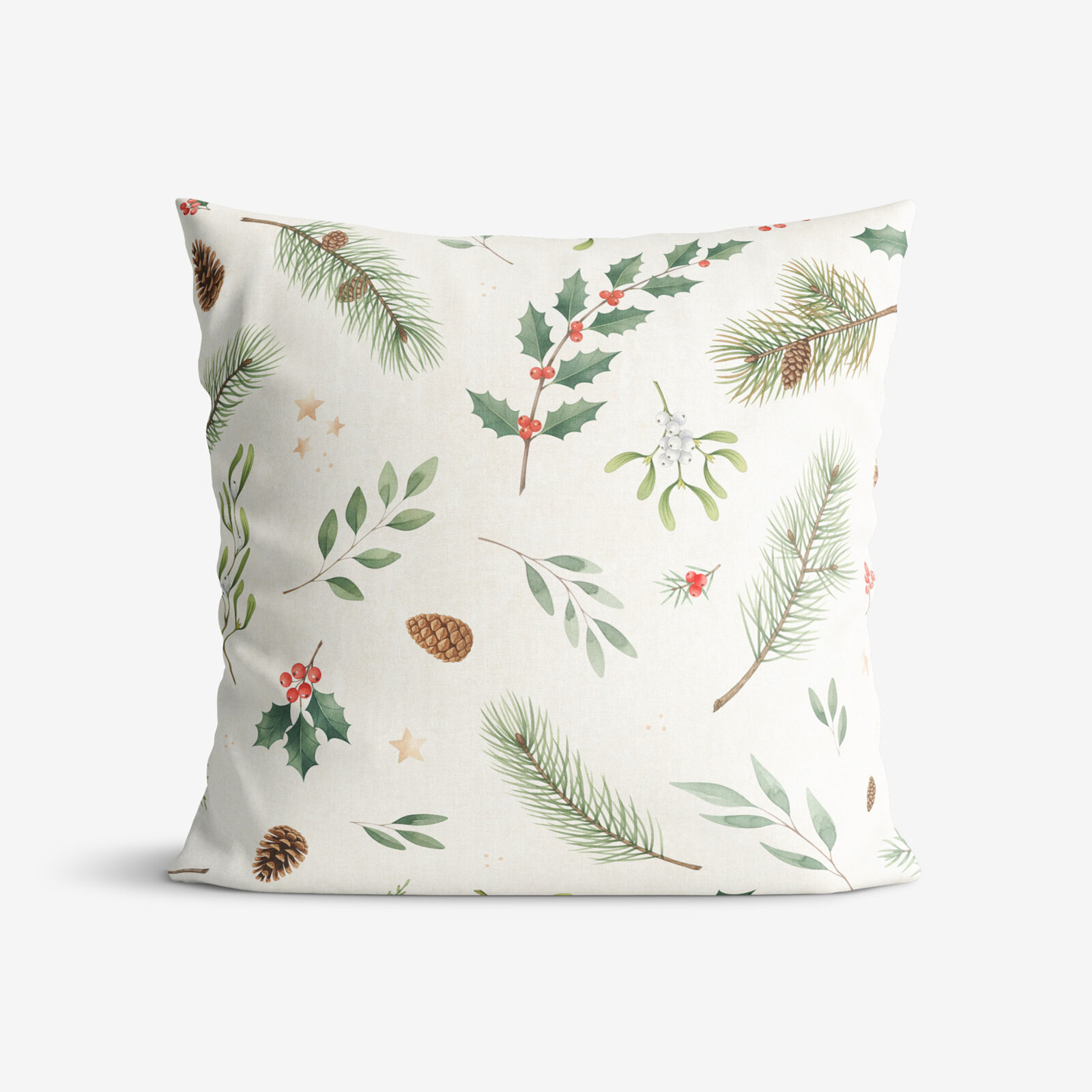 Weihnachtlicher Dekorativer Kissenbezug - Winterzweige