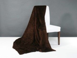 Plyš - metráž š. 150cm - TERAN 895 TMAVĚ HNĚDÝ