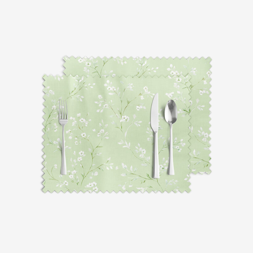 Teflon-Tischset - Jasminblüten - 2 Stück