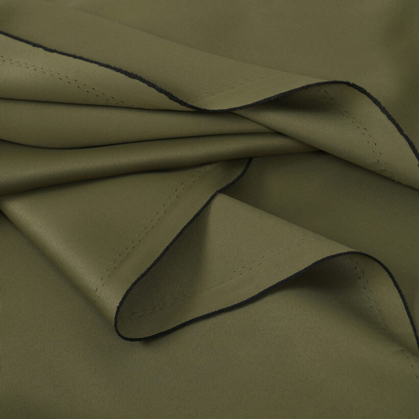 Verdunkelungsstoff Blackout mit Satin-Glanz - olivgrün