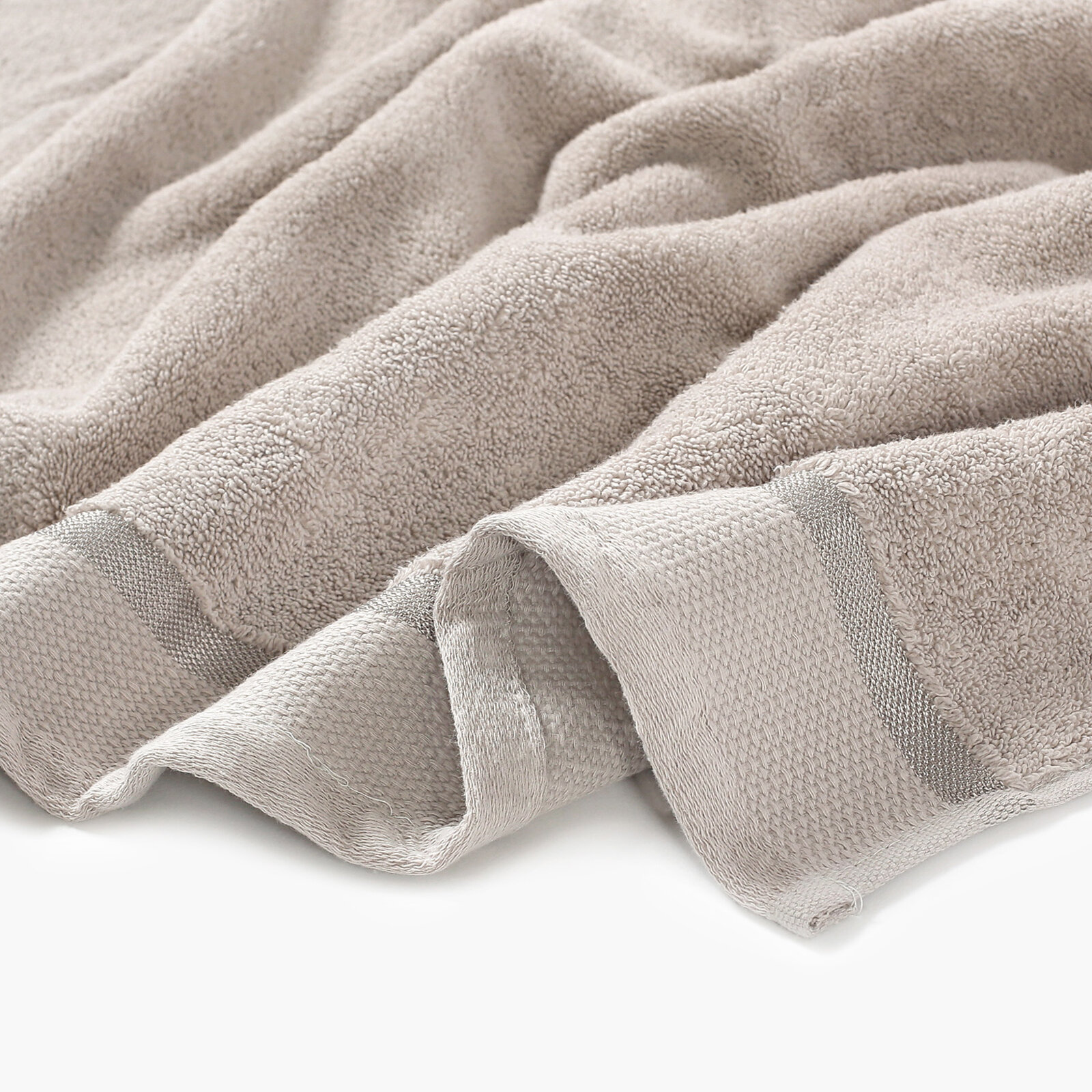 Frottierhandtuch/Duschtuch Soft - graubraun