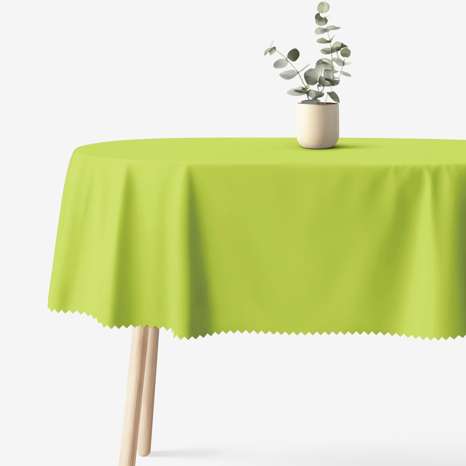 Ovale Ostern Tischdecke - grün