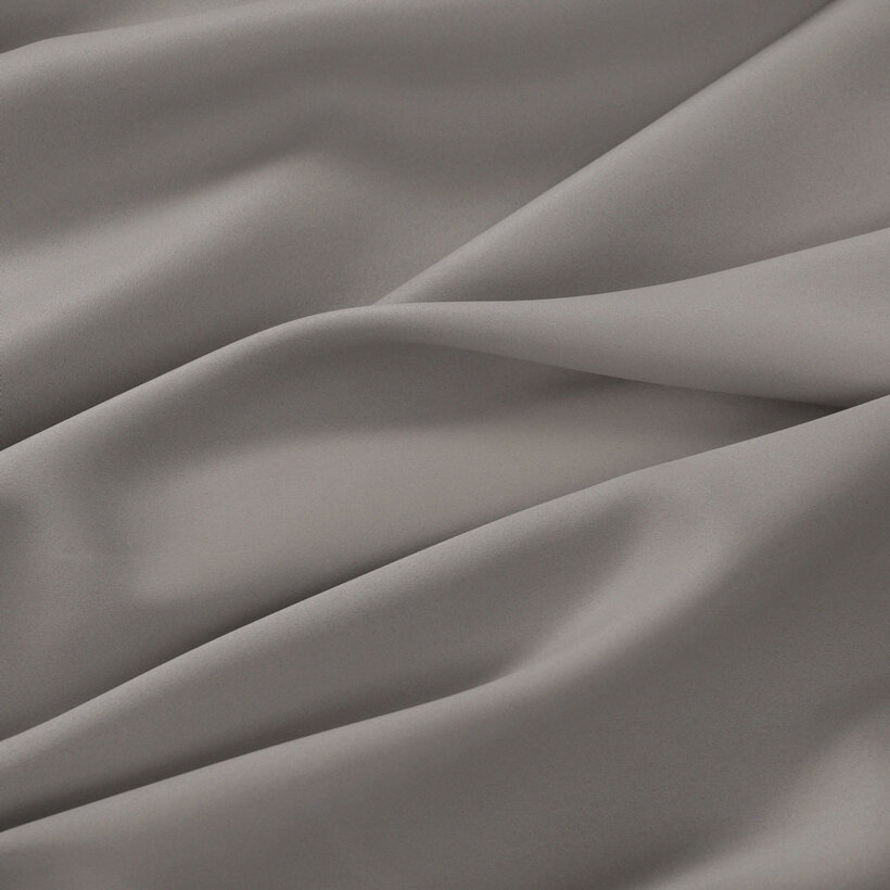 Verdunkelungsstoff Blackout mit Satin-Glanz - grau