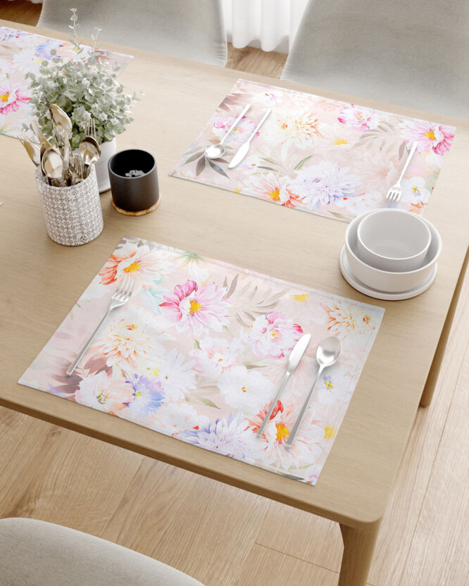 Tischset 100% Baumwolle Deluxe - wilde Blumen - 2 Stück