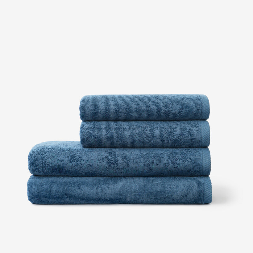 Frottierhandtuch/Duschtuch Soft ohne Bordüre – petrol