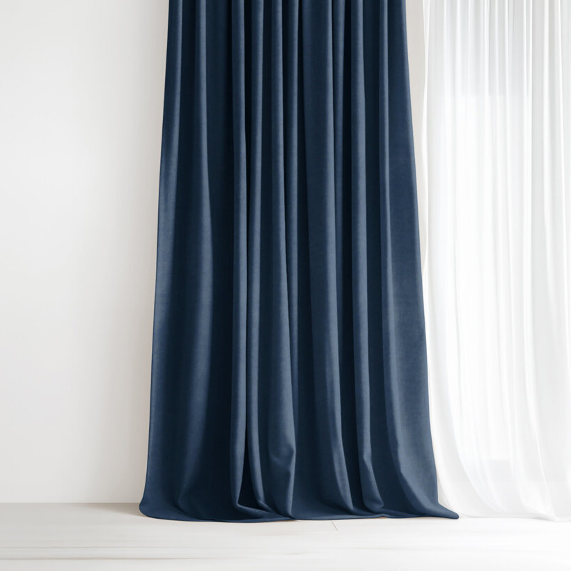 Dekorativer Vorhang Marbella - marineblau