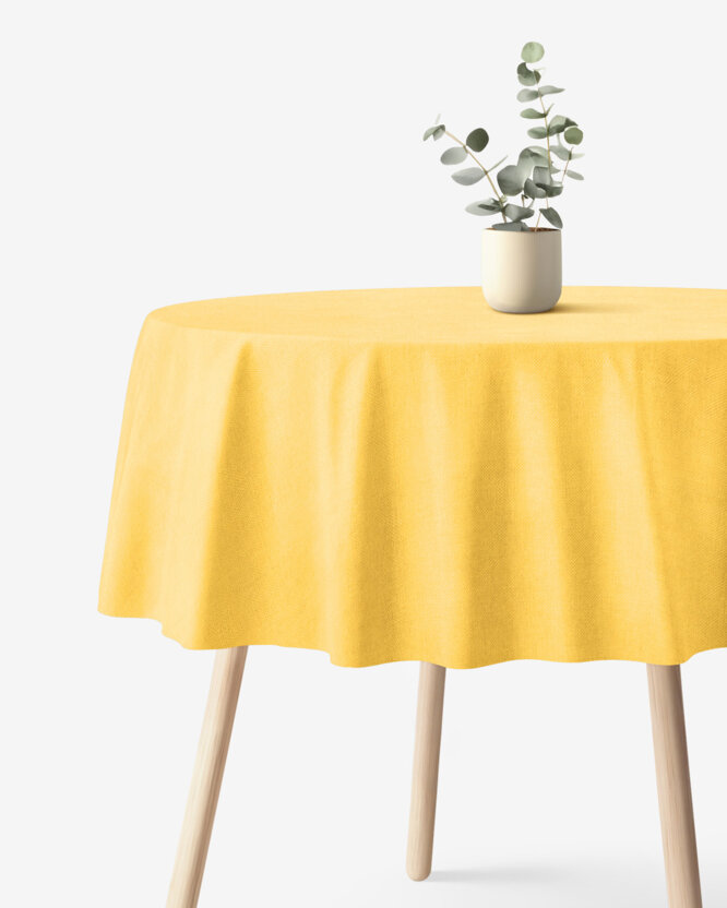 Runde Tischdecke Malaga - gelb
