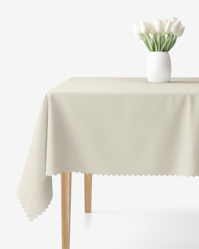 Eckige Tischdecke Teflon - natur