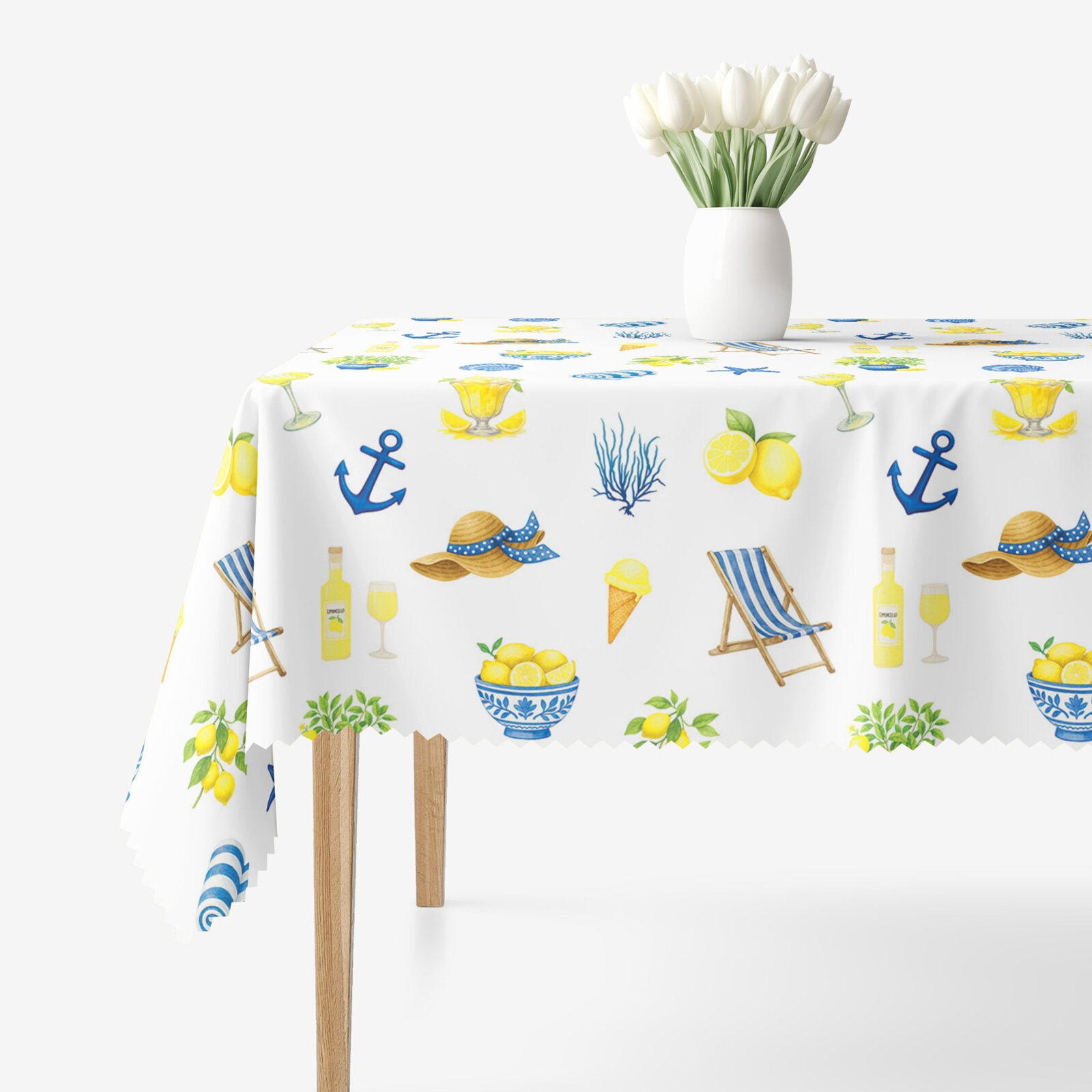 Eckige Tischdecke Teflon - italienischer Sommer