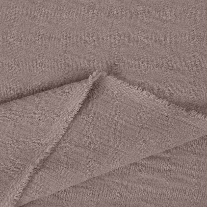 Musselinstoff – kaffeebraun