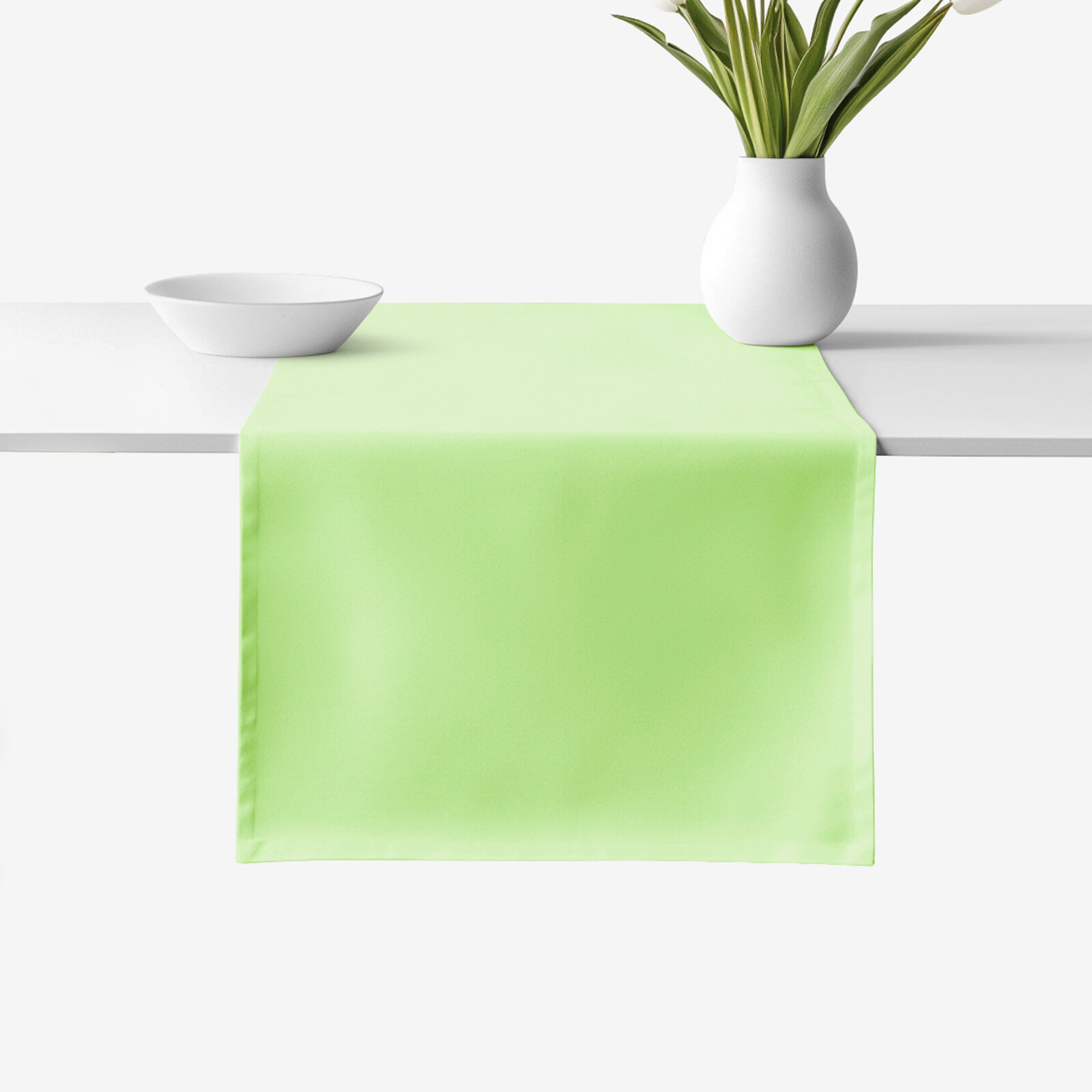 Tischläufer aus 100% Baumwolle - frühlingsgrün