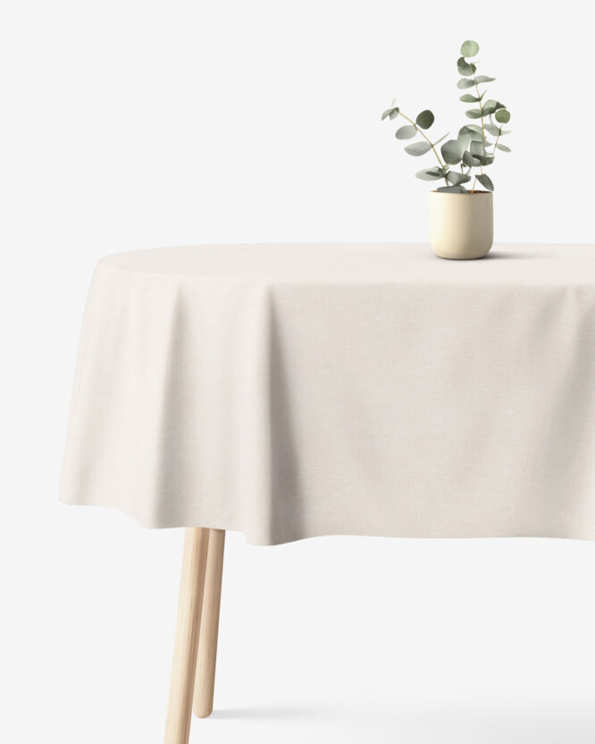 Ovale Tischdecke Peru - creme
