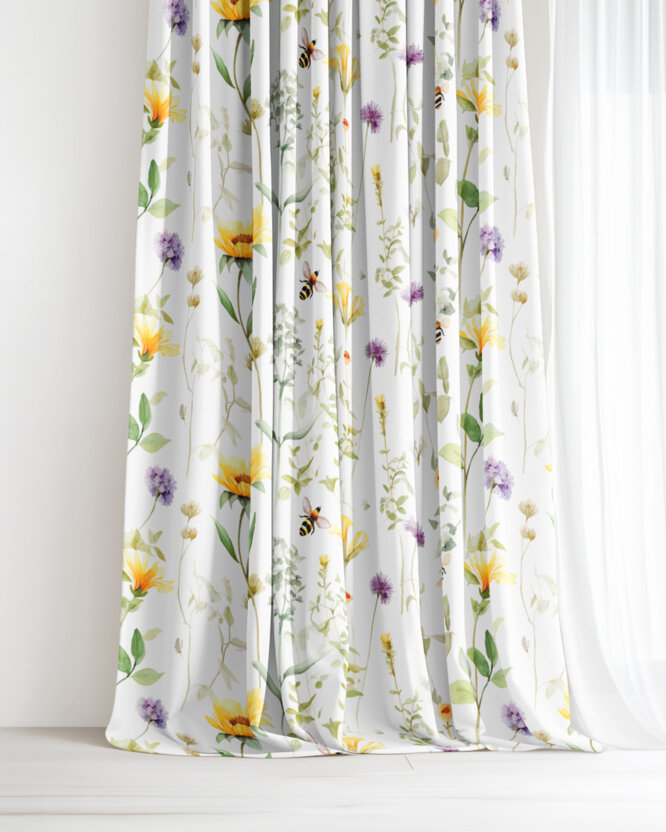 Dekorativer Vorhang – Wiesenwelt
