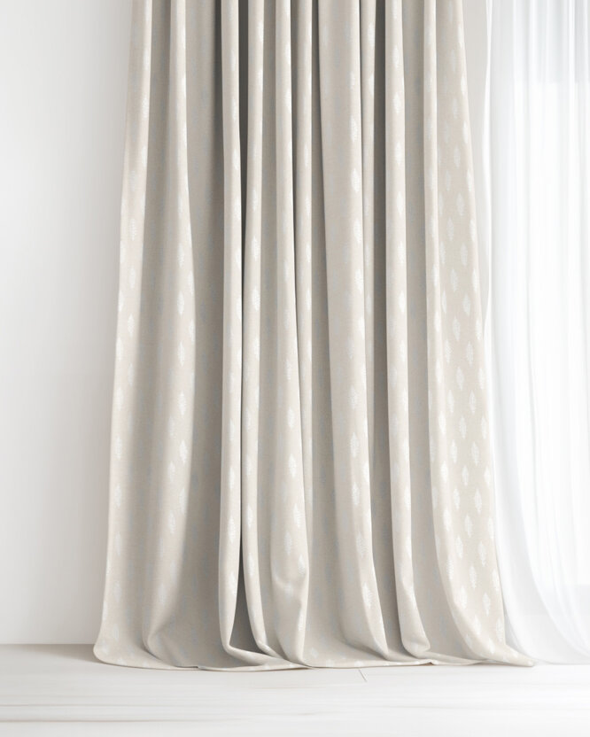 Weihnachtsvorhang Natura - Ästchen auf natürlicher