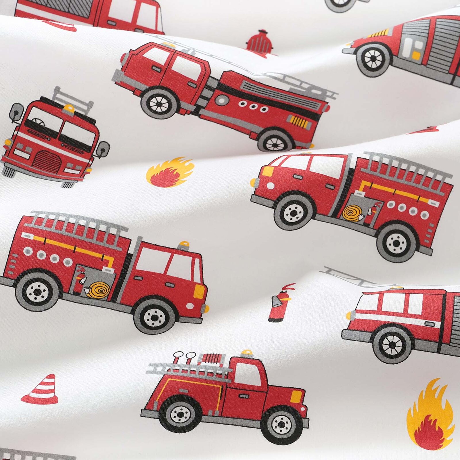 Baumwollstoff - Feuerwehrfahrzeuge