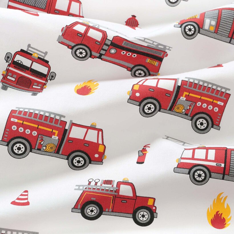 Baumwollstoff - Feuerwehrfahrzeuge