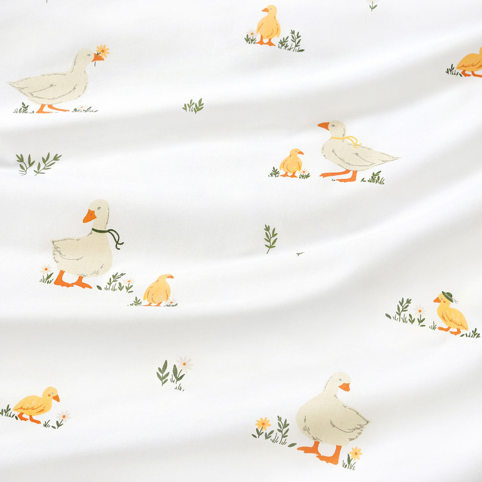 Ostern Ovale Tischdecke aus 100% Baumwolle - Enten