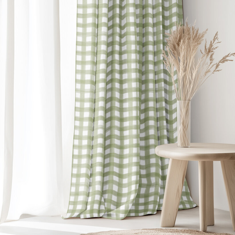 Dekorativer Vorhang – Landhauskaro