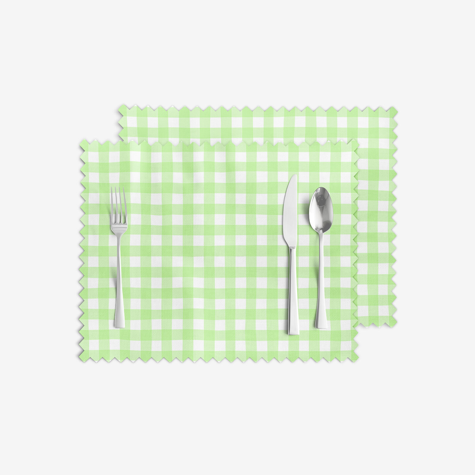 Tischset Teflon - grüne Würfel - 2 Stück