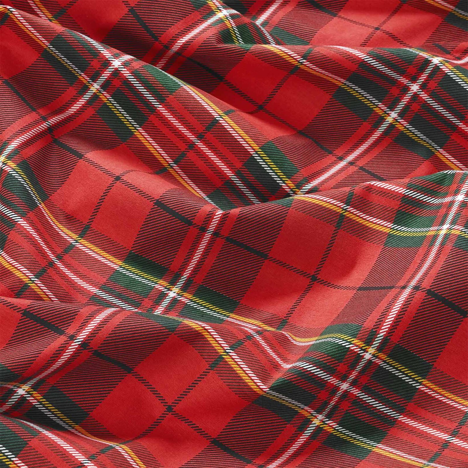 Flanellstoff - rotes Karo