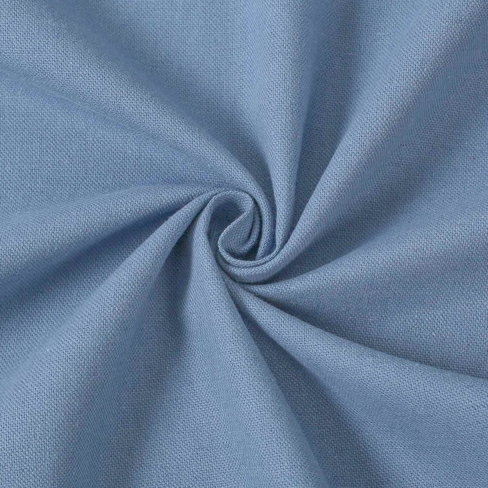 Natürlicher Leinenmischstoff - blau
