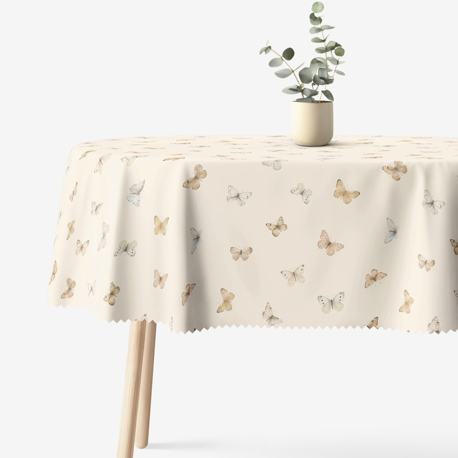 Ovale Tischdecke Teflon - Schmetterlinge