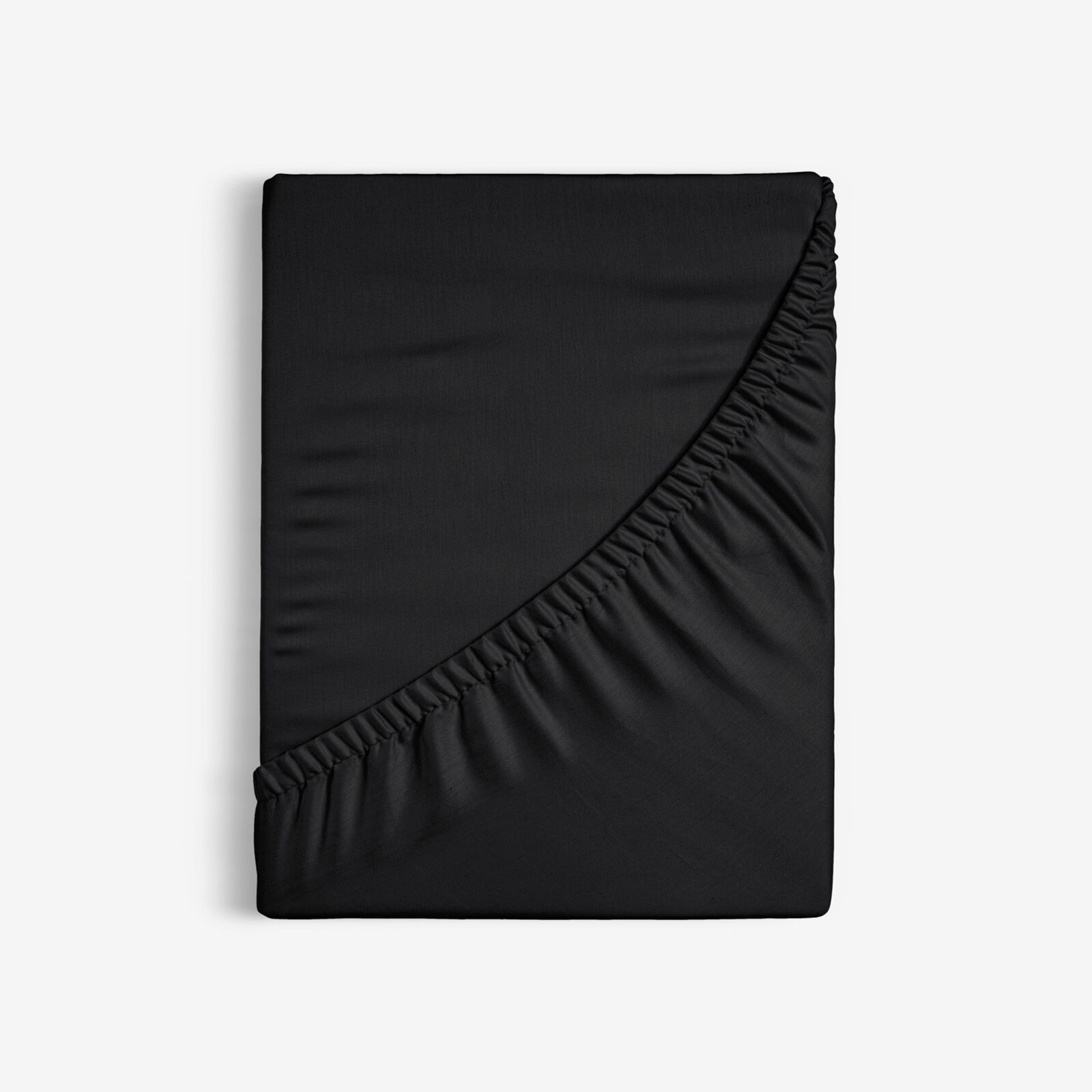Spannbettlaken aus Baumwolle - schwarz