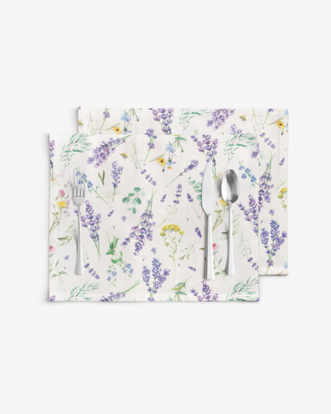 Tischset Valencia - Lavendelgarten - Set 2 Stück
