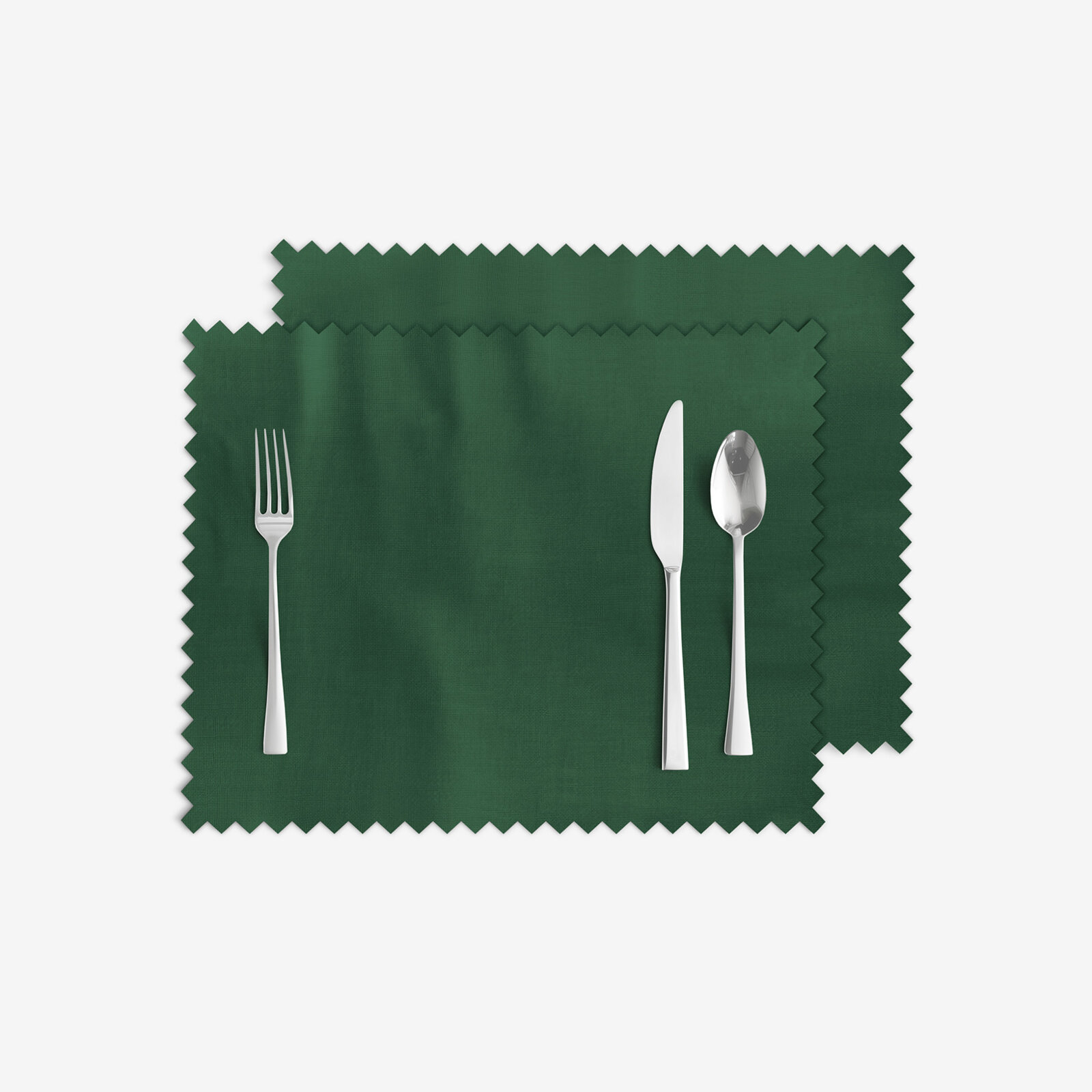 Weihnachtliches Teflon-Tischset - dunkelgrün - 2 Stück