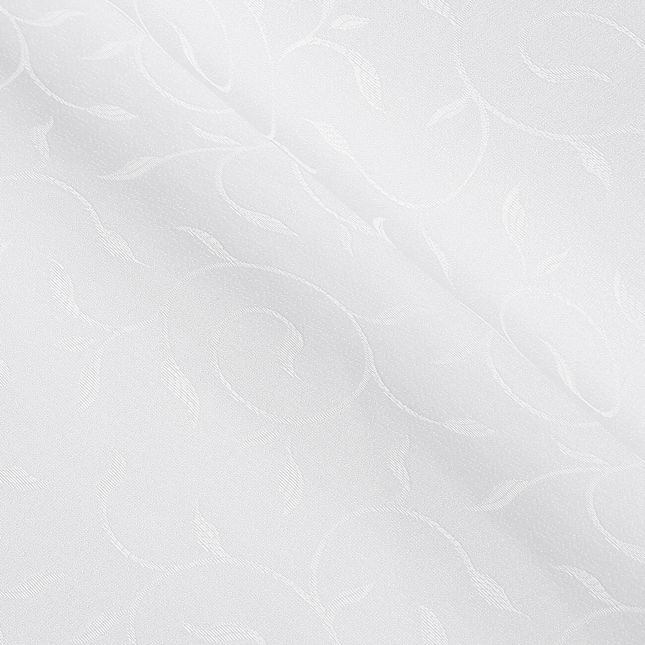 Teflonstoff für Tischdecken – weiß mit großen Ornamenten