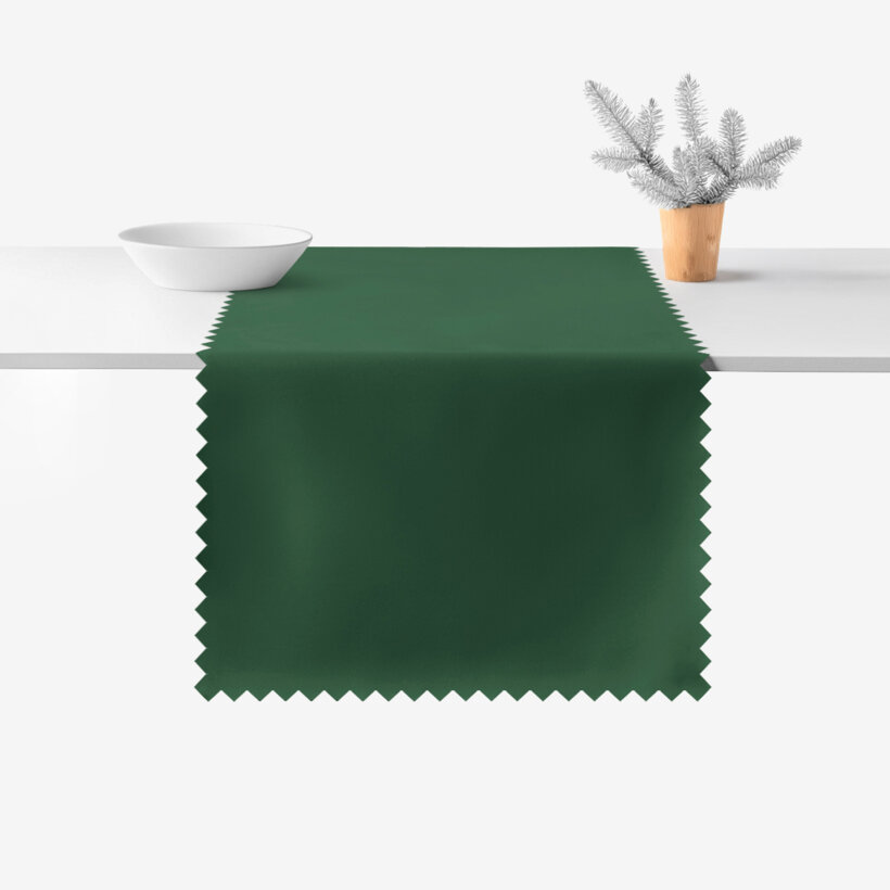 Weihnachtlicher Teflon-Tischläufer - dunkelgrün