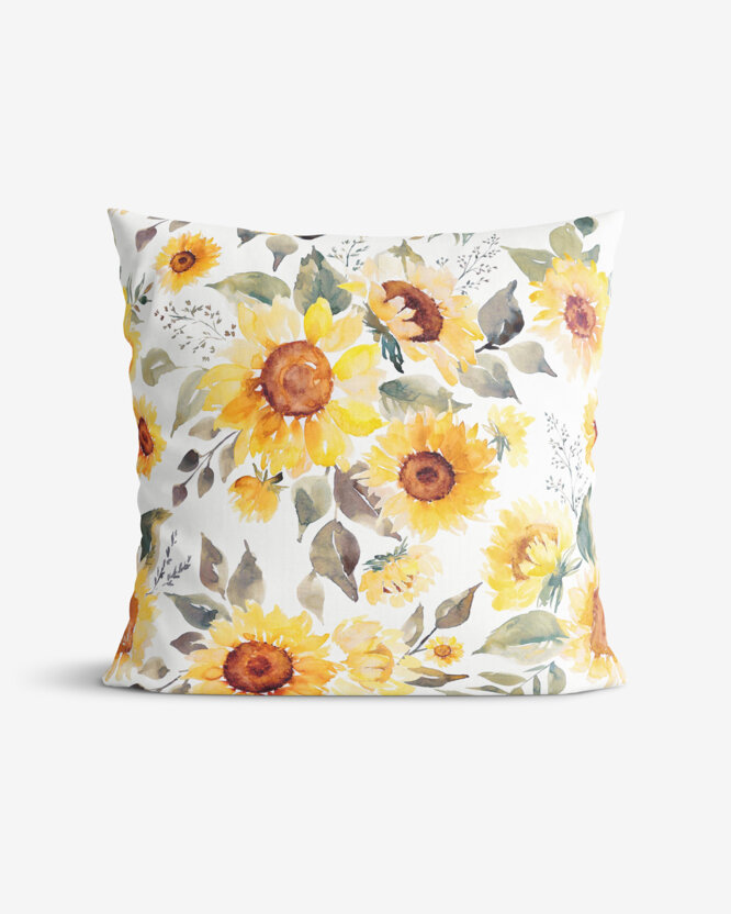 Dekorativer Kissenbezug - Sonnenblumen