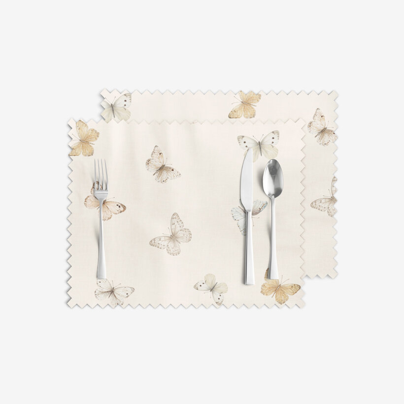 Teflon-Tischset - Schmetterlinge - 2 Stück
