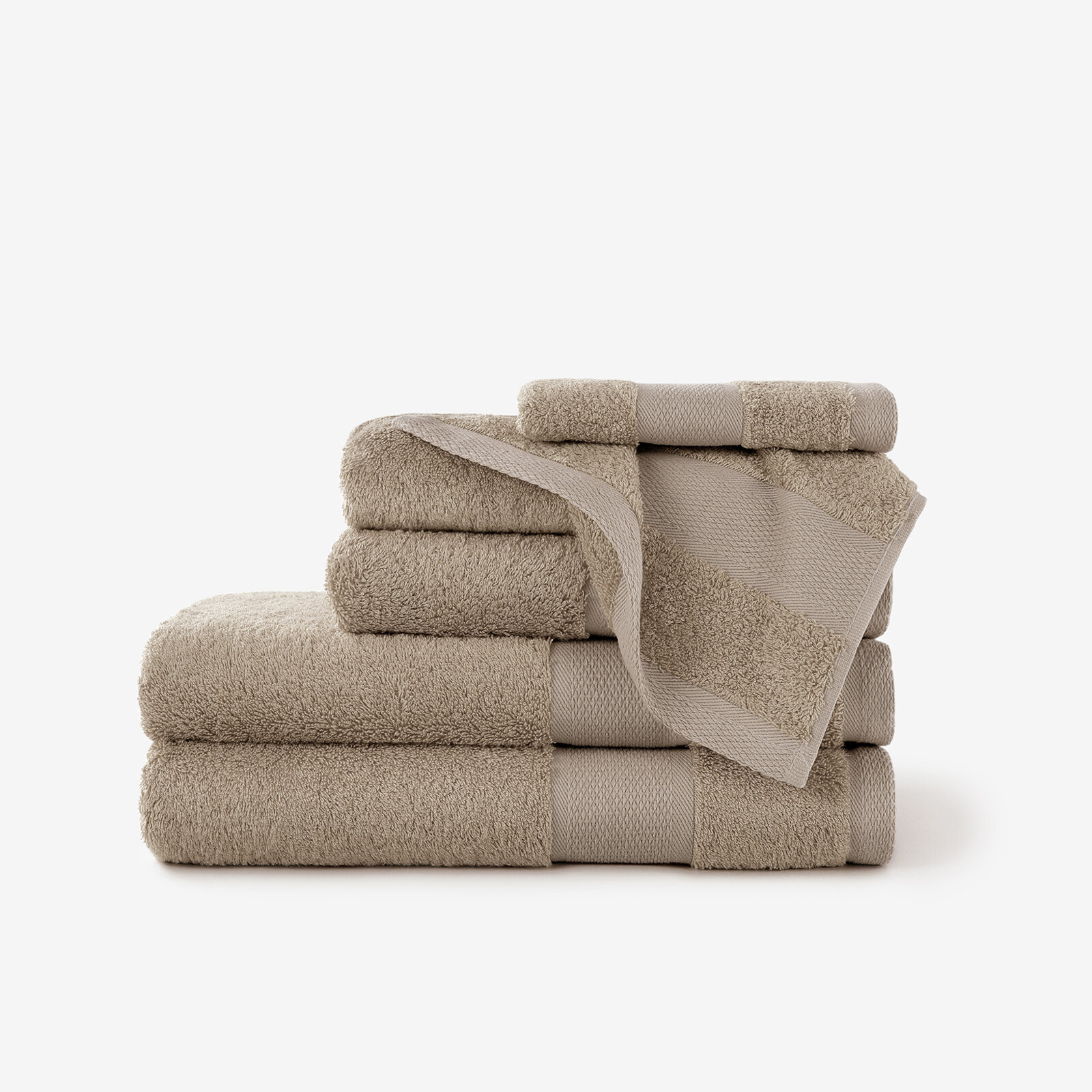 Bambus-Handtuch/Badetuch – graubraun