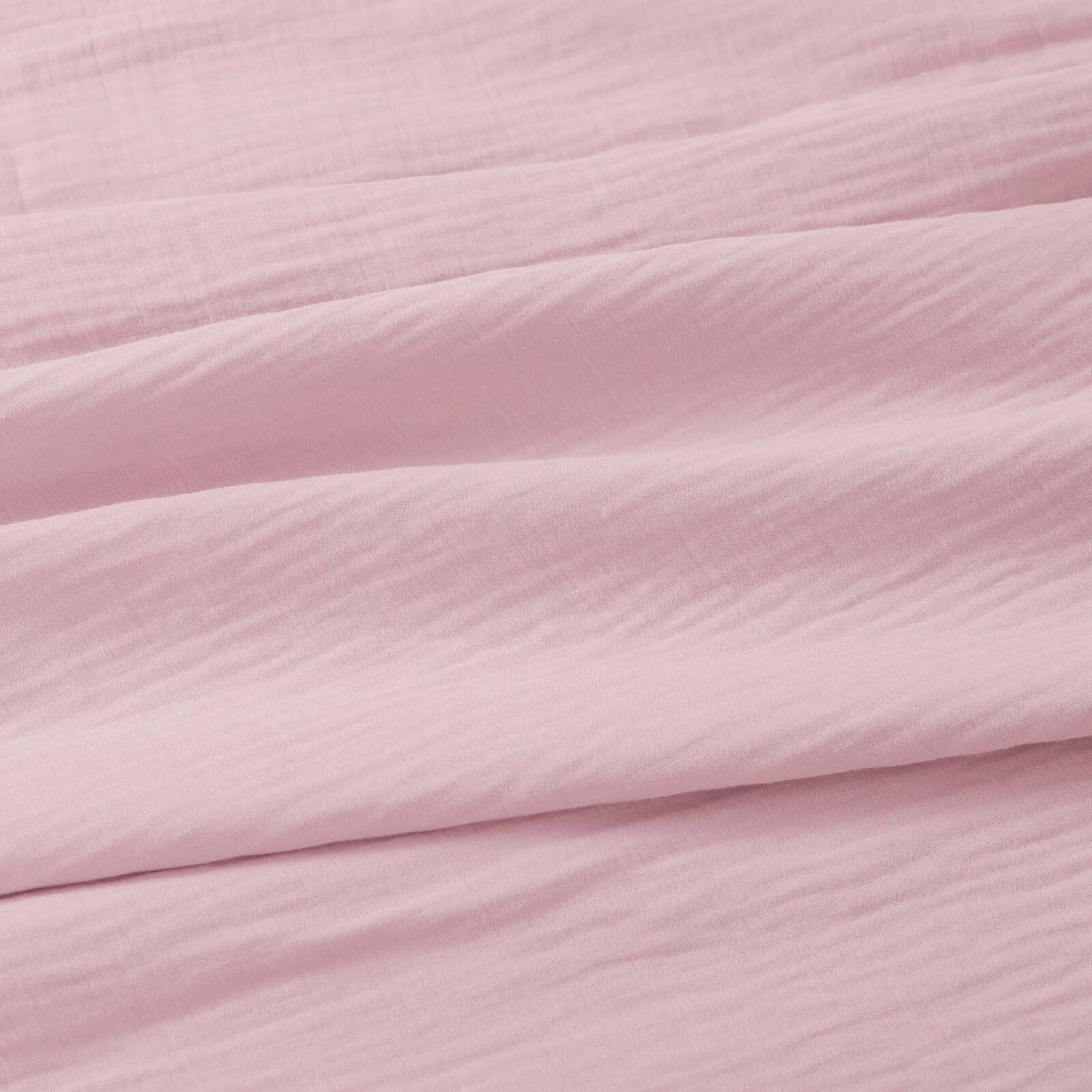 Musselin-Bettwäsche – pastellrosa