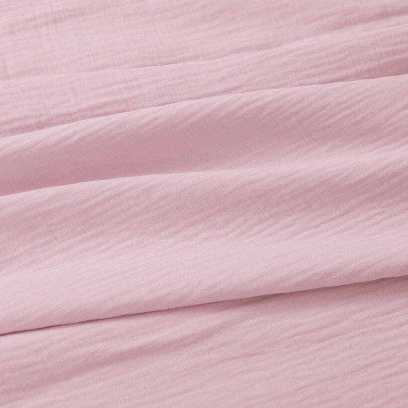 Musselin-Bettwäsche – pastellrosa