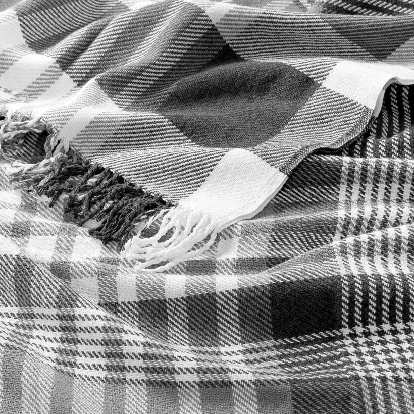 Plaid Karo - graphitgrau