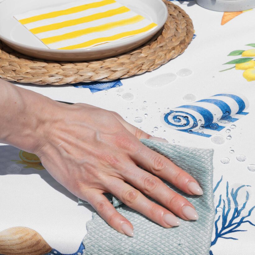Eckige Tischdecke Teflon - italienischer Sommer