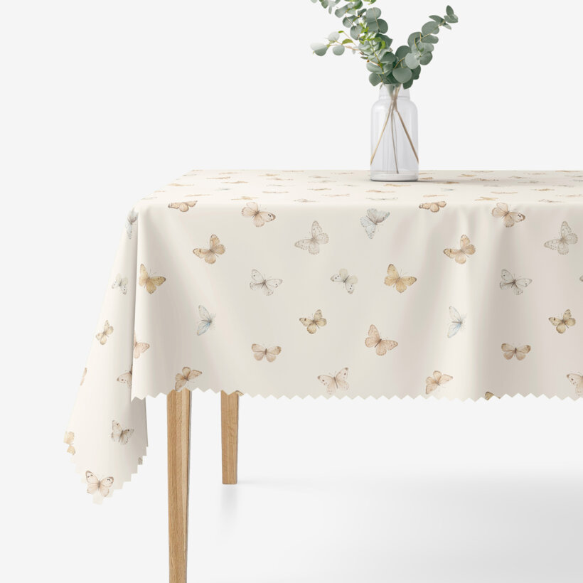 Eckige Teflon-Tischdecke - Schmetterlinge