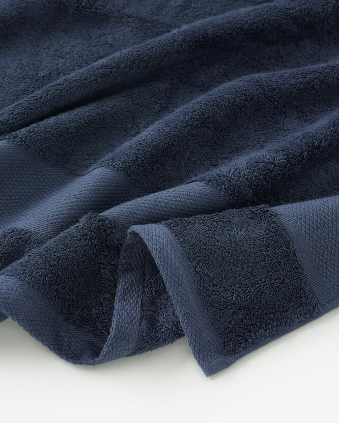 Bambus-Handtuch/Badetuch - marineblau
