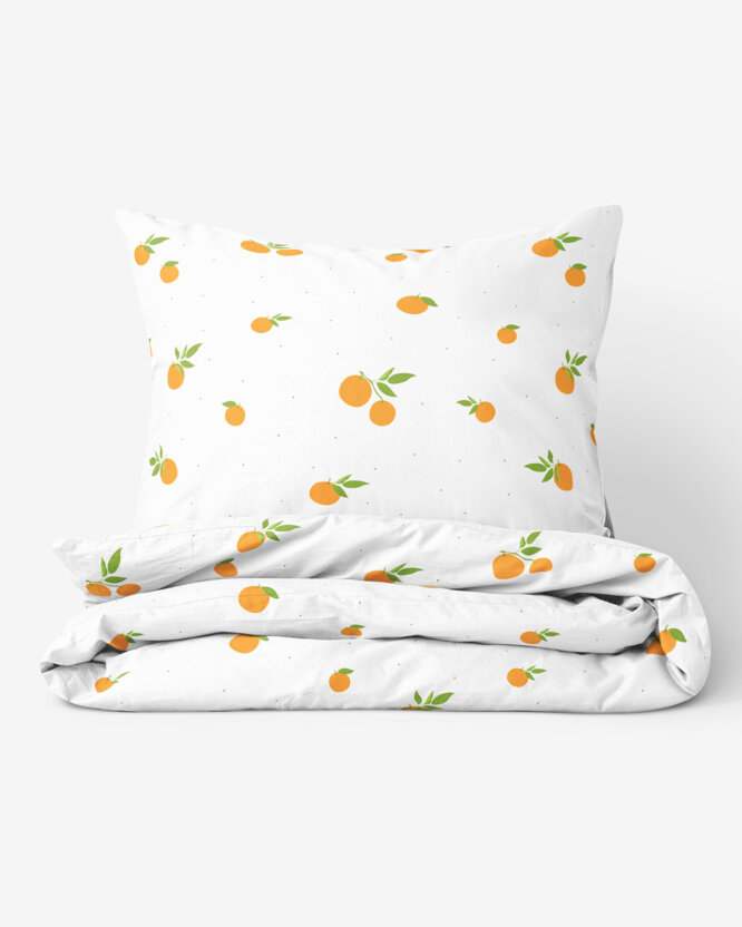 Bettwäsche aus Baumwolle - Orangen
