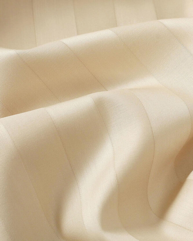 Festliche Damast-Tischset - goldene Streifen mit Satin-Glanz - 2 Stück