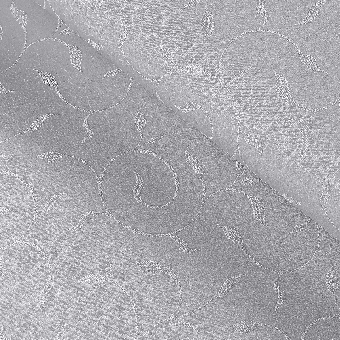 Teflonstoff für Tischdecken – grau mit großen Ornamenten