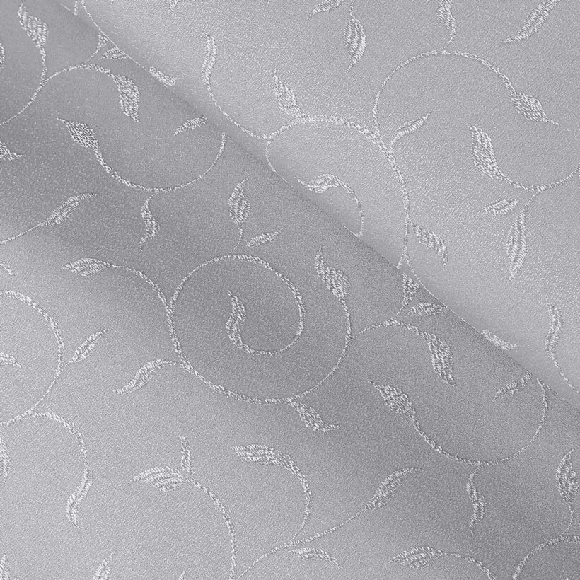 Teflonstoff für Tischdecken – grau mit großen Ornamenten