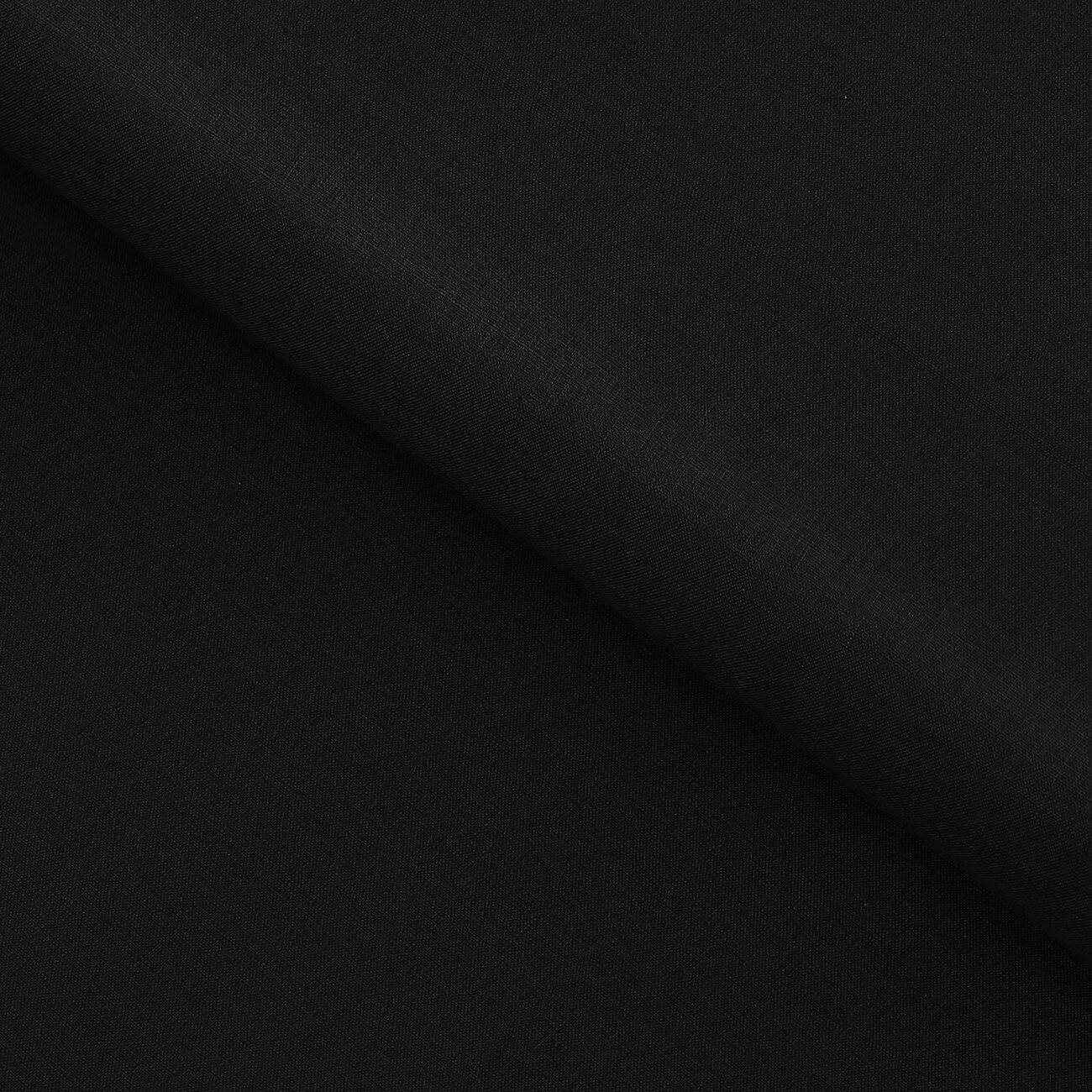 Baumwollstoff einfarbig Suzy - schwarz