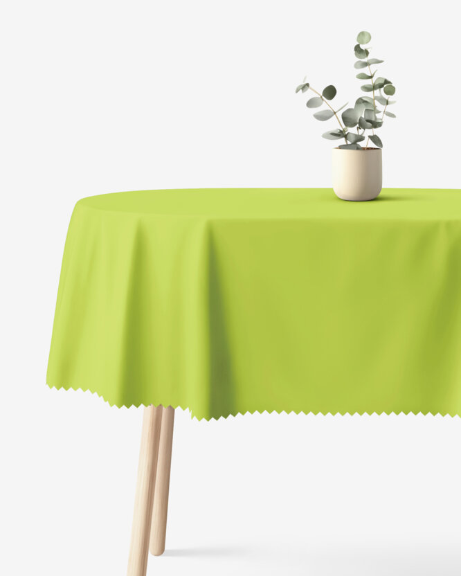 Ovale Ostern Tischdecke - grün