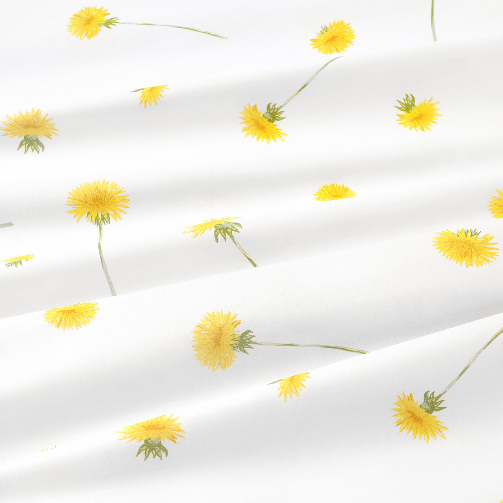 Runde Tischdecke 100% Baumwolle - Löwenzahn